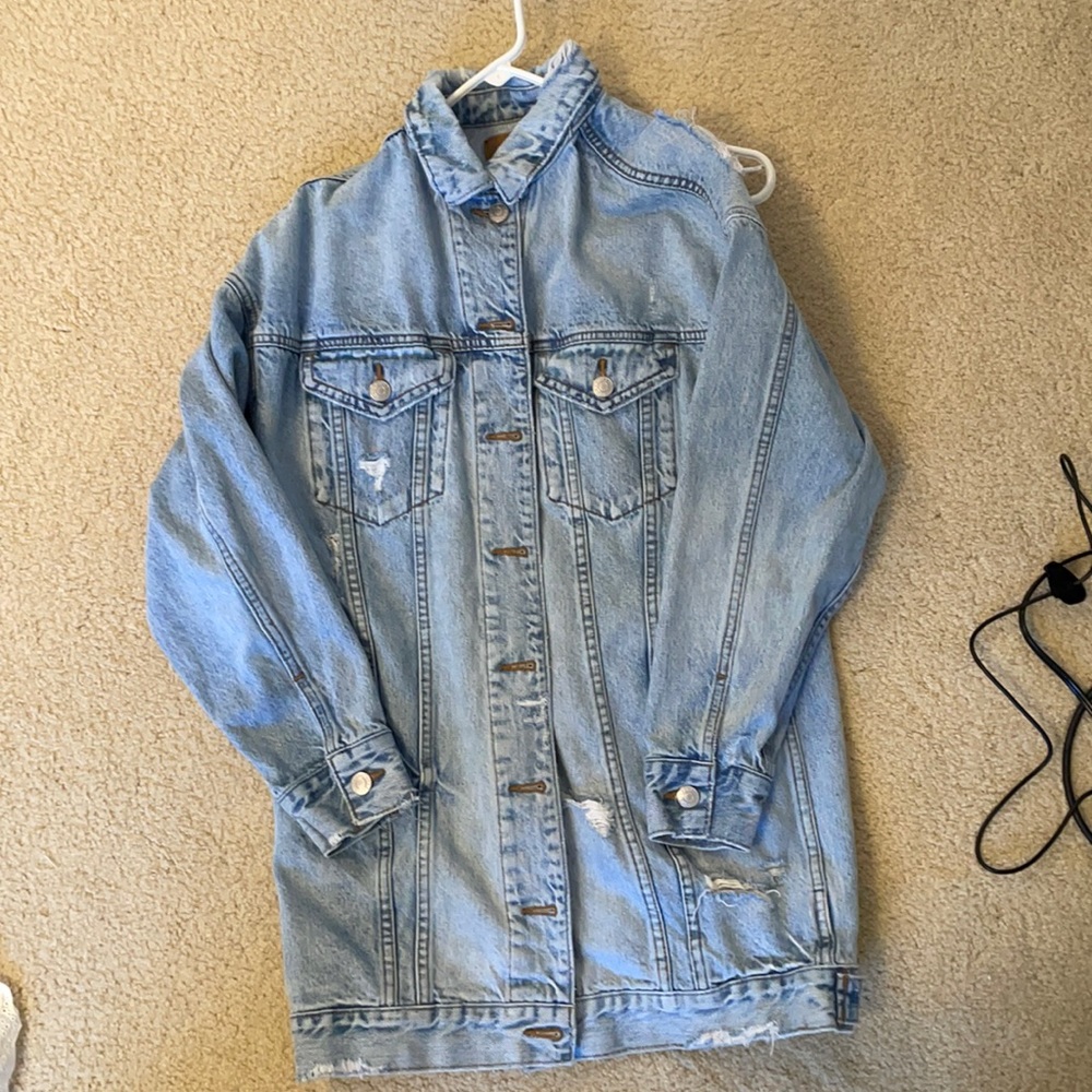 long jean jacket